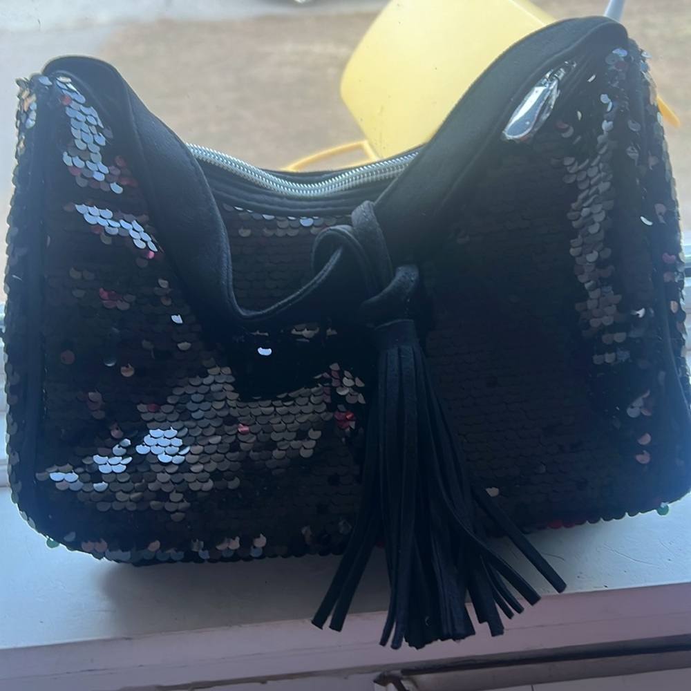New Sequin Black Women's Bag - Picture 2 of 3